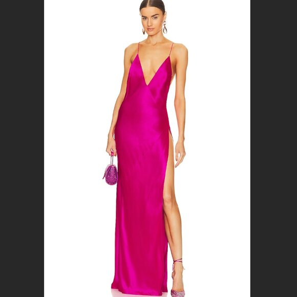 Retrofete Paloma Dress in Neon Pink (Size S) - Picture 1 of 4